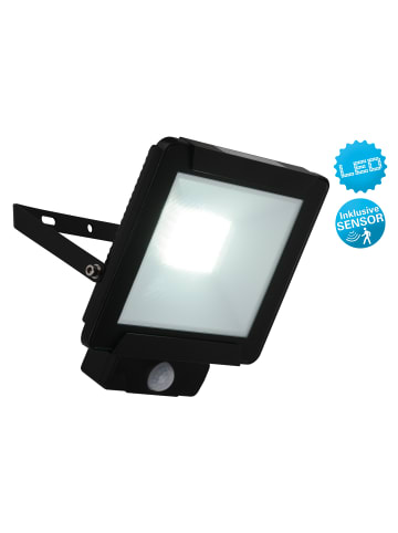 näve LED-Außenleuchte 30W "Radia" in schwarz - EEK G - (L)18,5cm x (B)6cm x (H)22cm