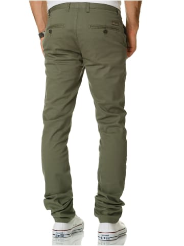 Amaci&Sons Slim Fit Chino mit Stretch WASHINGTON in Olive