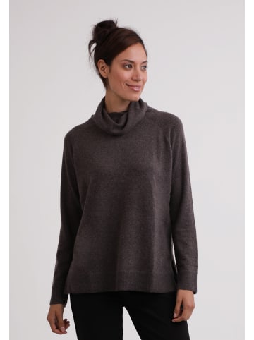 CASH-MERE.CH Rollkragen Pullover in Taupe Melange