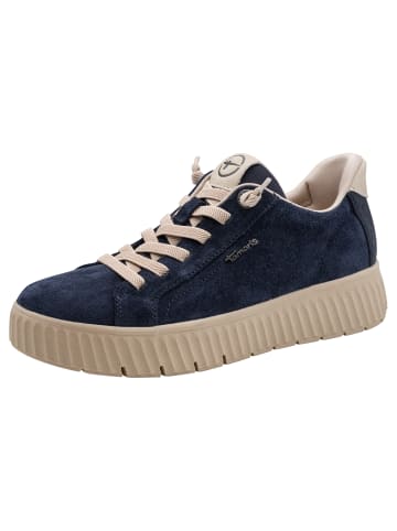 Tamaris WIDE FIT Sneaker in NAVY SUEDE