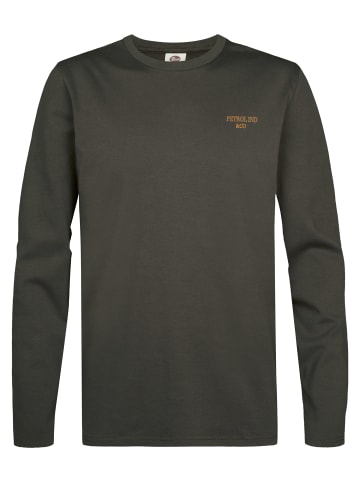 Petrol Industries Langarmshirt aus Baumwolle miller in Schwarz