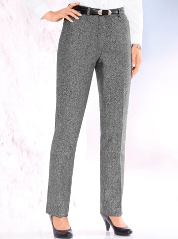 come on Hose in schwarz-weiß Fischgrat