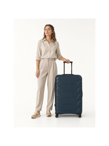 Smartbox Edition 01 4 Rollen Trolley 76 cm mit Dehnfalte navy