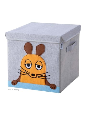 Lifeney Aufbewahrungsbox "DieMaus" Maus Gesicht mit Deckel, 30 x 30 x 30 cm