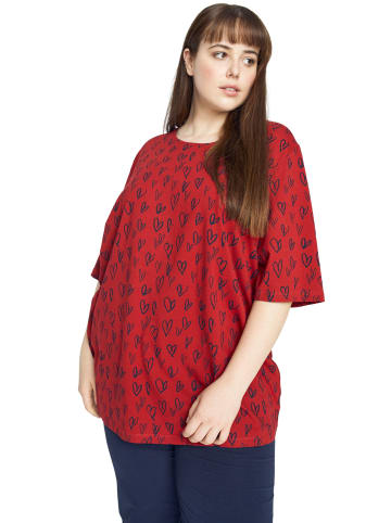 Ulla Popken Shirt in dunkel rot