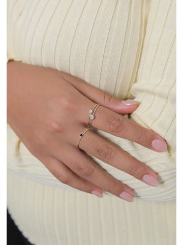 Elli Ring 925 Sterling Silber Ring Set in Gold