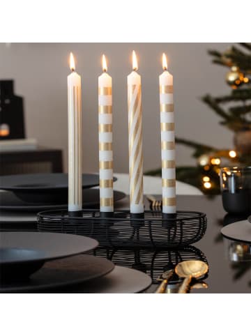 Villeroy & Boch Adventskranz Christmas Chic in 28,5 x 12 cm in schwarz