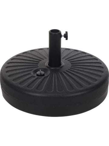 Ambiance Gartenschirmständer, 22 L in Schwarz, Ø 51 x (H) 12 cm