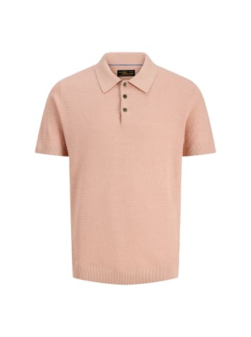 Jack and Jones Poloshirt Bluriley Knit Polo in Peach