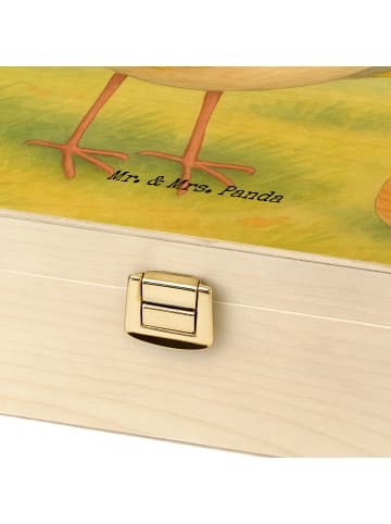 Mr. & Mrs. Panda Teebox Rotkehlchen Federn Design mit Spruch in Weiß