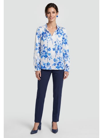 Usha Women Blouse in Blue White
