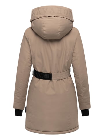 Navahoo Wintermantel Frostkuss 14 in Taupe Grey