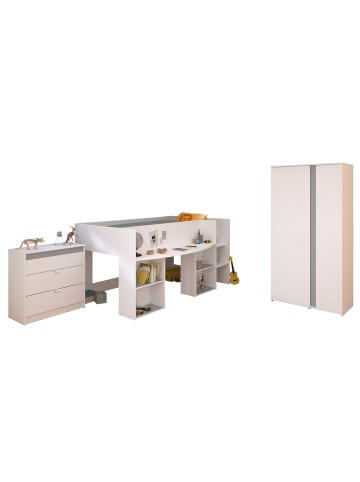58 aufm Kessel KINDERZIMMER-SET 3-tlg. Parisot Pirouette 12 Holzdekor Weiß