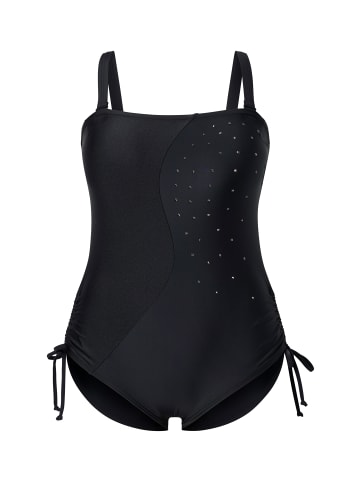 Ulla Popken Badeanzug in schwarz