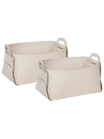 Beliani 2er-Set Korb NUZI in Beige