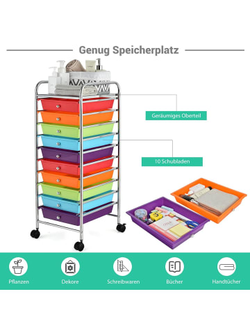 COSTWAY Rollcontainer in Bunt