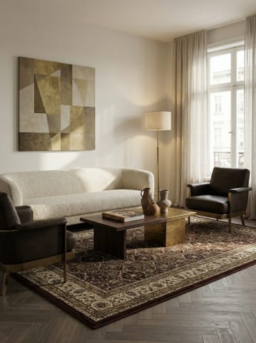 KADIMA DESIGN Teppich Kurzflor Waschbar Orientalisch GEISLER Strapazierfähig OEKO-TEX in Rot