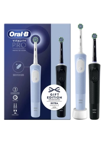 Oral-B Vitality Pro D103 Duo Black/Blue in Schwarz & Blau