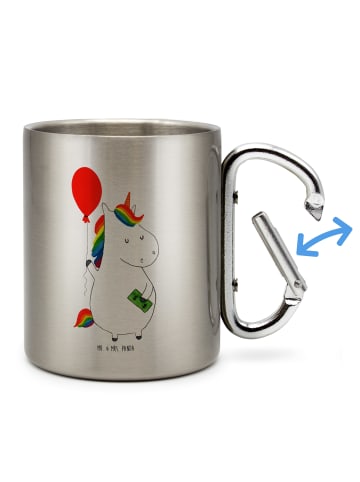 Mr. & Mrs. Panda Becher Einhorn Luftballon ohne Spruch in Silber