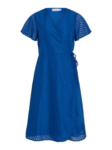 Vila Kleid mit V-Ausschnitt in True Blue