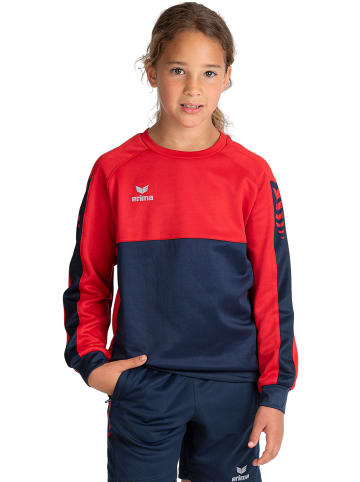 erima Kinder Six Wings Sweatshirt in new navy/rot