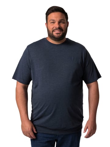 Men Plus Kurzarm T-Shirt in navy blau