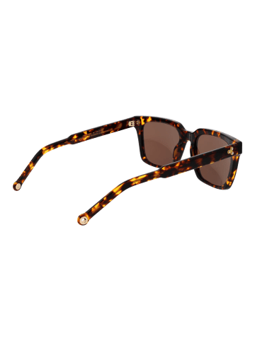 Hally & Son Männer Sonnenbrille Rechtwinklig Braun