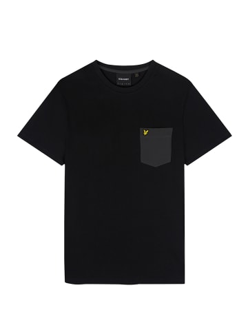 Lyle & Scott T-Shirt in Dunkelschwarz/Grafitgrau