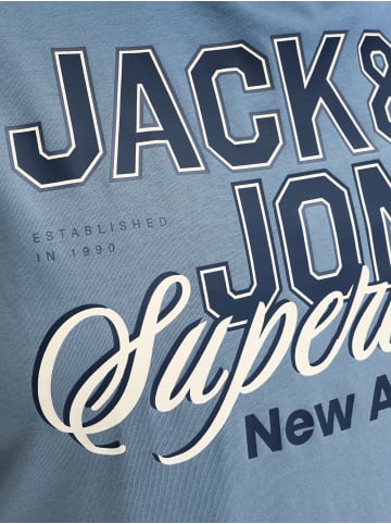 JACK & JONES PLUS T-shirt in Blue Mirage
