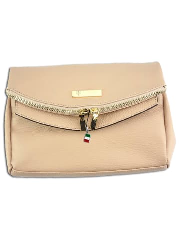 Florence Florence Schultertasche, Clutch Leder rosa ca. 24cm breit