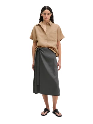 Marc O'Polo Kurzarm-Leinenbluse regular in Sandpaper