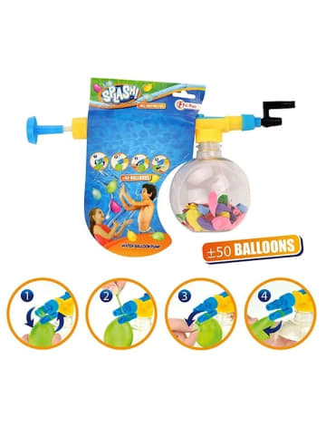 Toi-Toys Wasserballonpumpe mit 50 Wasserballons Wasserbomben und Pumpe 3 Jahre