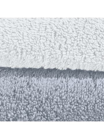 Erwin Müller Frottier Gästetuch 4er-Pack Bühl in weiß/silber