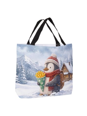 Mr. & Mrs. Panda Schultasche Pinguin Winter Pommes Design ohne S... in Weiß