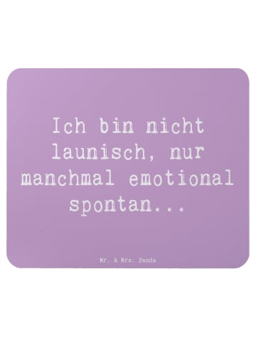 Mr. & Mrs. Panda Mousepad Spruch Emotionen ausdrücken mit Spruch in Lavendeltraum