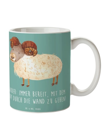Mr. & Mrs. Panda Tasse Widder Power mit Spruch in Meeresbrise