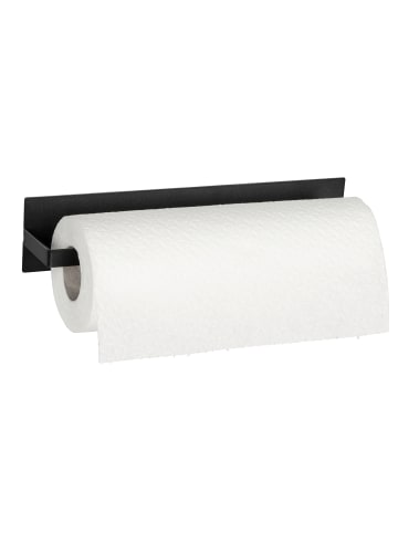 Wenko Küchenrollenhalter IMA, magnetisch in Schwarz, (B) 30 x (H) 6,5 x (L) 6 cm