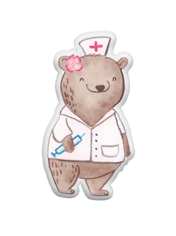 Mr. & Mrs. Panda kuschelkissen tier Ärztin Leidenschaft ohne Spruch in Weiß