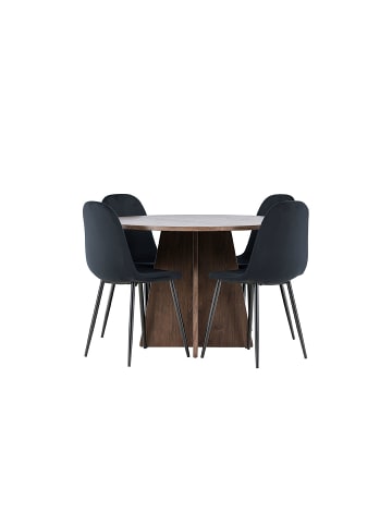 ebuy24 Essgruppe Bootcut (5-teilig) Mocca 110 x 110 cm