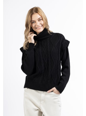 DreiMaster Damen Strickpullover in SCHWARZ