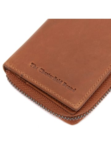The Chesterfield Brand Osum Geldbörse RFID Schutz Leder 11 cm in cognac