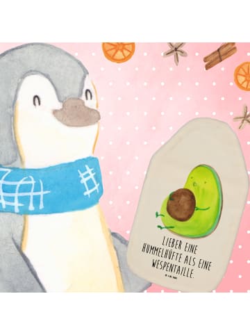 Mr. & Mrs. Panda Wärmflasche Avocado Pfeifen mit Spruch in Weiß