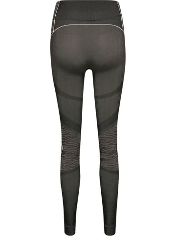 Hummel Leggings "Mt Mila Seamless Mid Waist Tight" in Schwarz