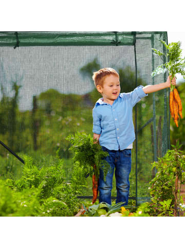 relaxdays Tomatengewächshaus in Grün - (B)152 x (H)154 x (T)50 cm