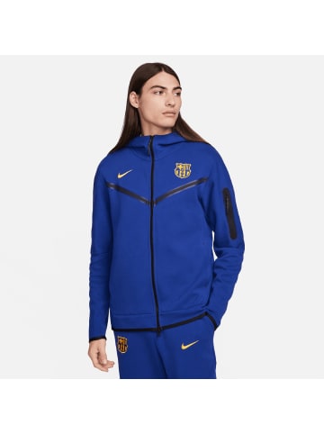 Nike Performance Kapuzenjacke FC Barcelona Tech in blau / gold