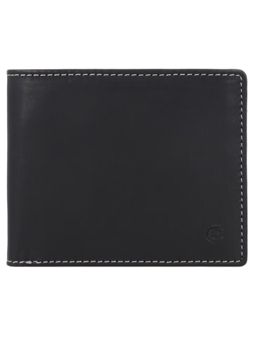 Esquire Dallas Geldbörse Leder 10 cm schwarz
