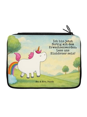 Mr. & Mrs. Panda Mäppchen Einhorn Pupsen Design mit Spruch in Weiß