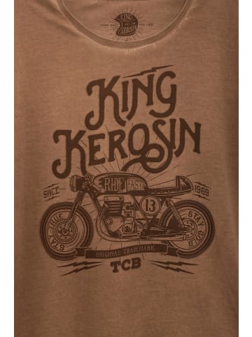 King Kerosin T-Shirt in Braun