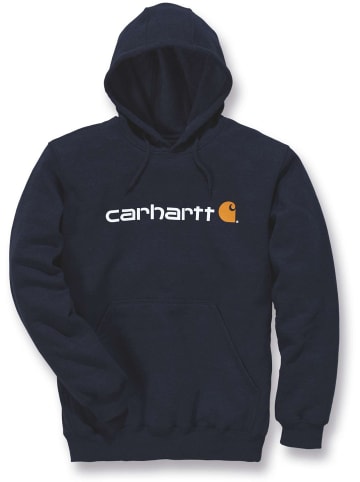 CARHARTT  Hoodie "Signature Logo MW 100074" in Blau