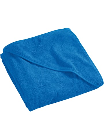 Erwin Müller Frottier Kapuzenbadetuch in blau